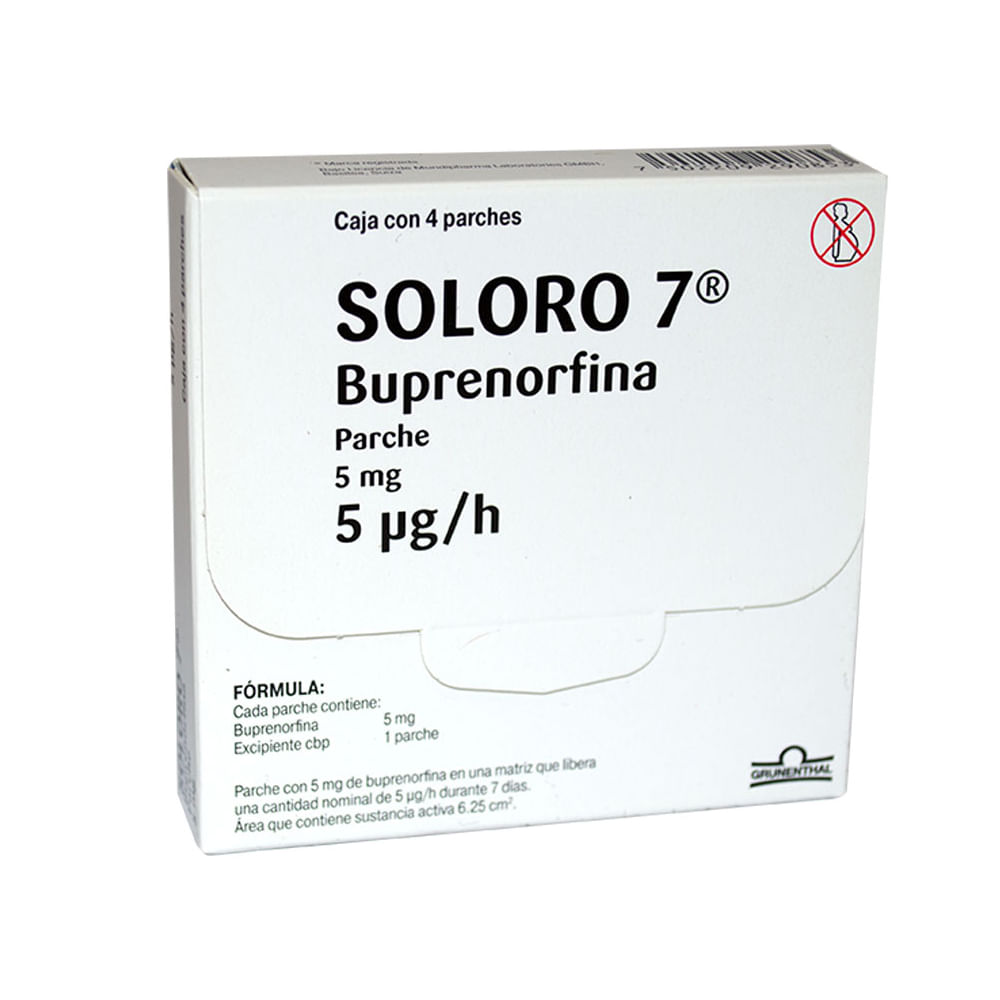 SOLORO 7 5MG 4 PARCHES