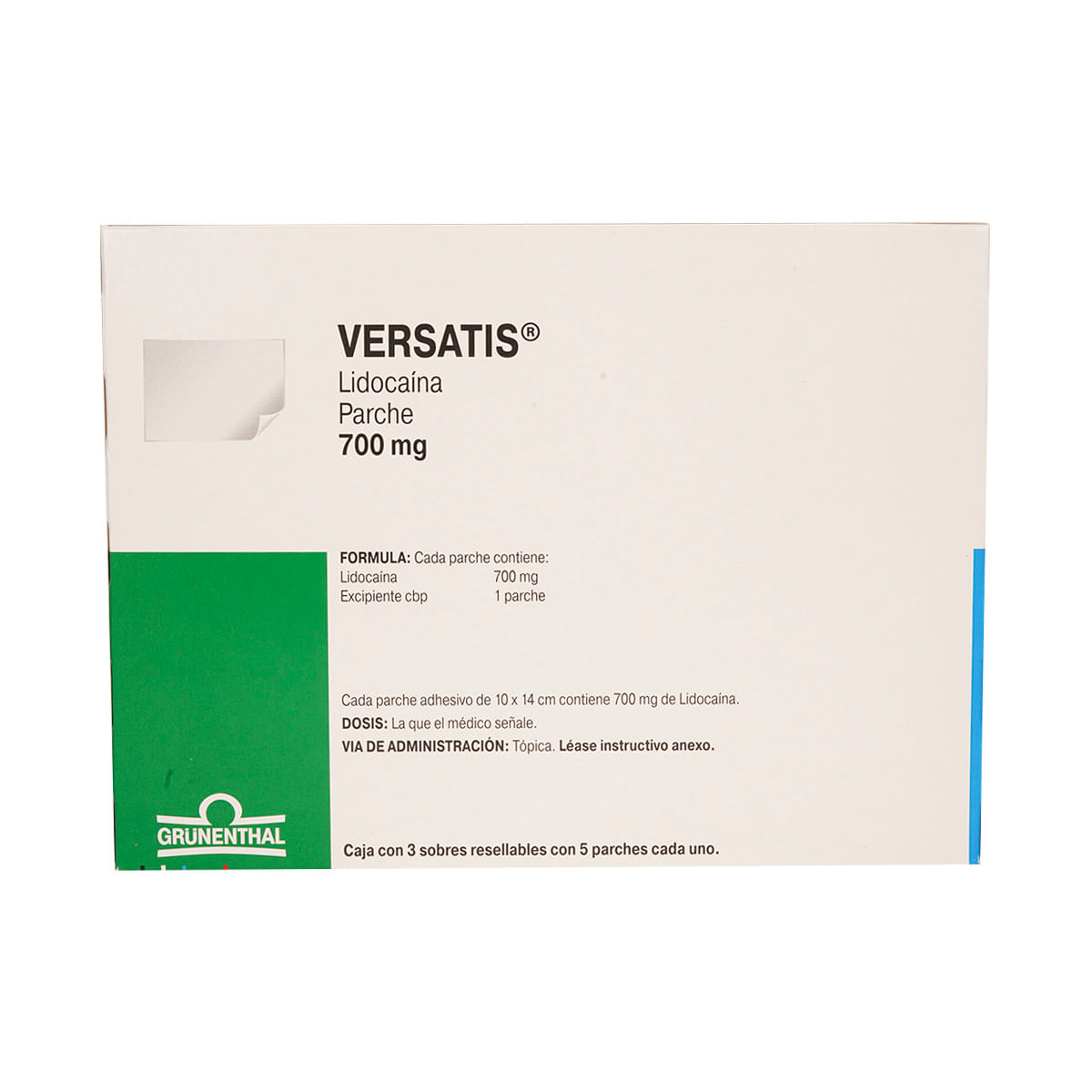 Versatis 700 Mg 3Sob 5 Parches