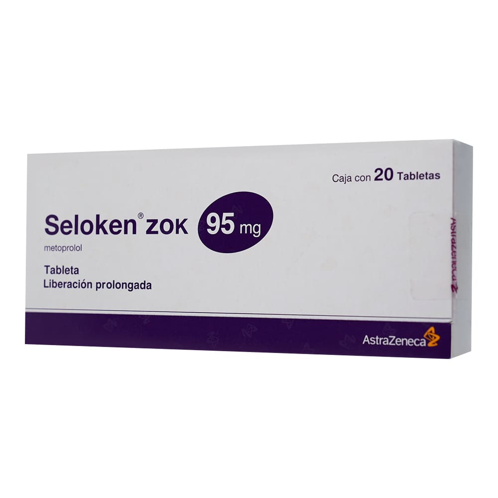 Seloken Zok 95 Mg 20 Grageas